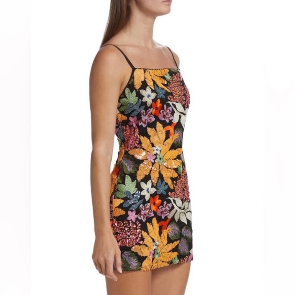 Ramy Brook Sequined Floral Embroidered Dress - Picture 7 of 12